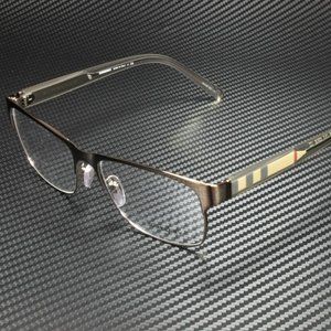 New Burberry Gunmetal Brown 55m Eyeglasses